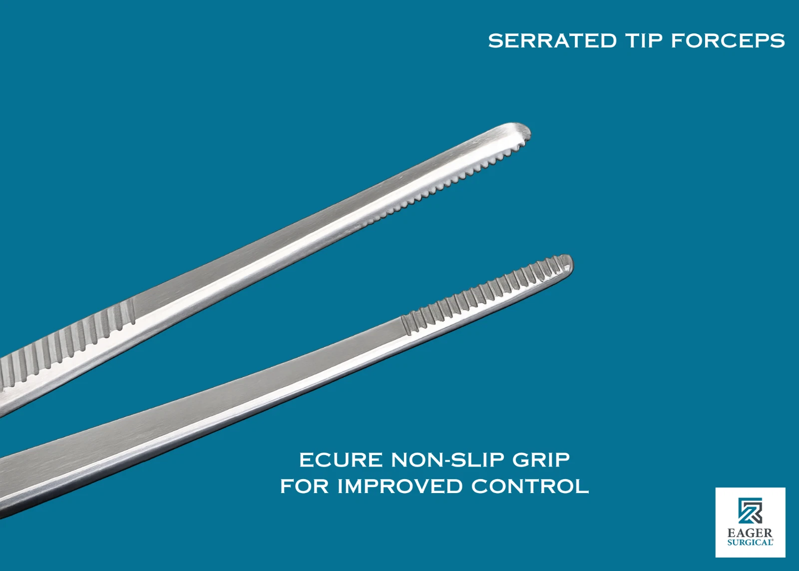 EAGER Tweezers 12cm Dressing Surgical Picking Pliers Forceps Dental Tools - Image 2
